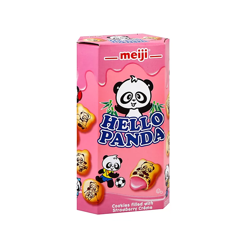Meiji · Hello Panda - Cream Filling Biscuits - Strawberry Filling 60g*20