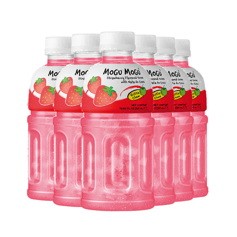 Mogu Mogu · Nata de coco Drink - Strawberry (320ml*6)*4